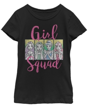 Big Girls Disney Princesses Girl Squad Short Sleeve T-shirt