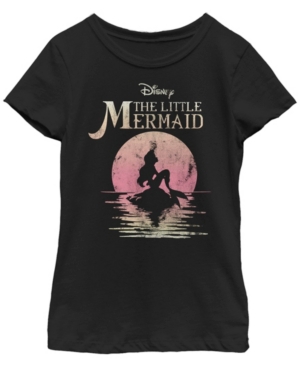 Big Girls Disney Princesses Mermaid Moon Short Sleeve T-shirt