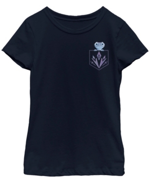 Big Girls Frozen 2 Fire Salamander Pocket Short Sleeve T-shirt