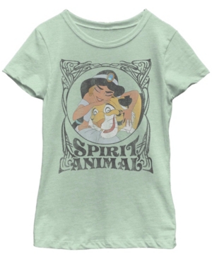 Big Girls Disney Princesses Spirit Animal V2 Short Sleeve T-shirt