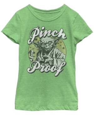 Big Girls Star Wars Pinch Proof Yoda Short Sleeve T-shirt