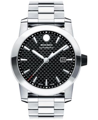 Movado - Men's Swiss Automatic Vizio Stainless Steel Bracelet Watch 44mm