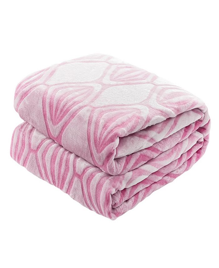 Sedona House Shaved Print Flannel Blanket, Full/Queen Macy's