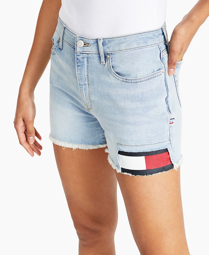 Tommy Jeans Flag Denim Shorts Macy's