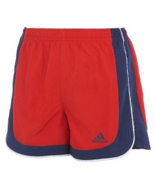 Little Girls Color Block Woven Shorts