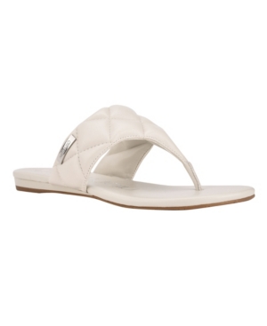 Calvin Klein Women's Sabraya Thong Flat Sandals Women's Shoes