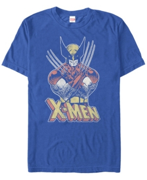 Shop Fifth Sun Men's Vintage-like Wolverine Short Sleeve Crew T-shirt In Royal