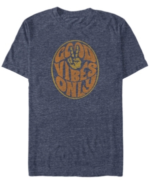Fifth Sun Men's Good Vibes Short Sleeve Crew T-shirt In Navy Heather