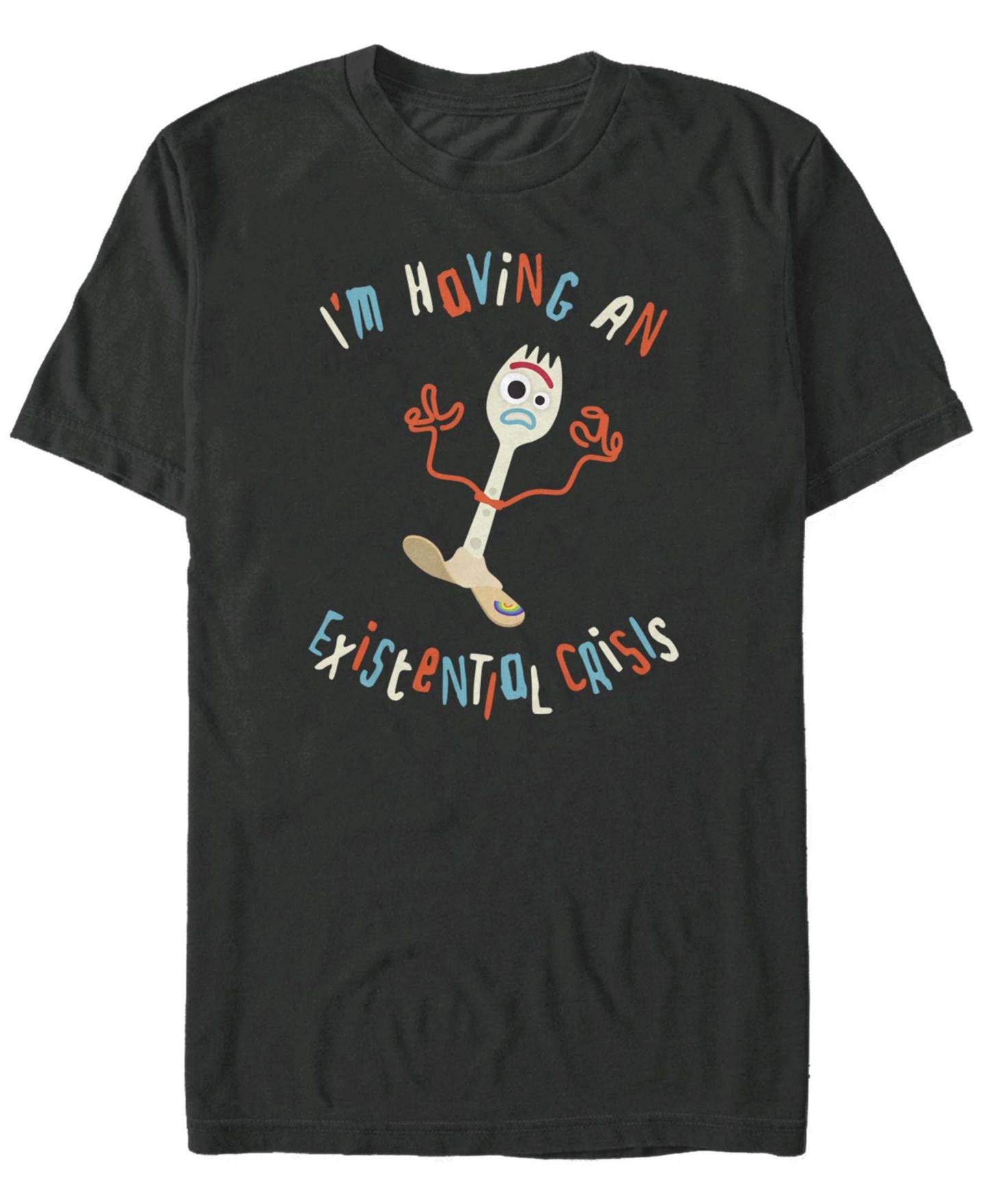 Мужская футболка Fifth Sun Forky Crisis Short Sleeve Crew, цвет: Чёрный — фото 1