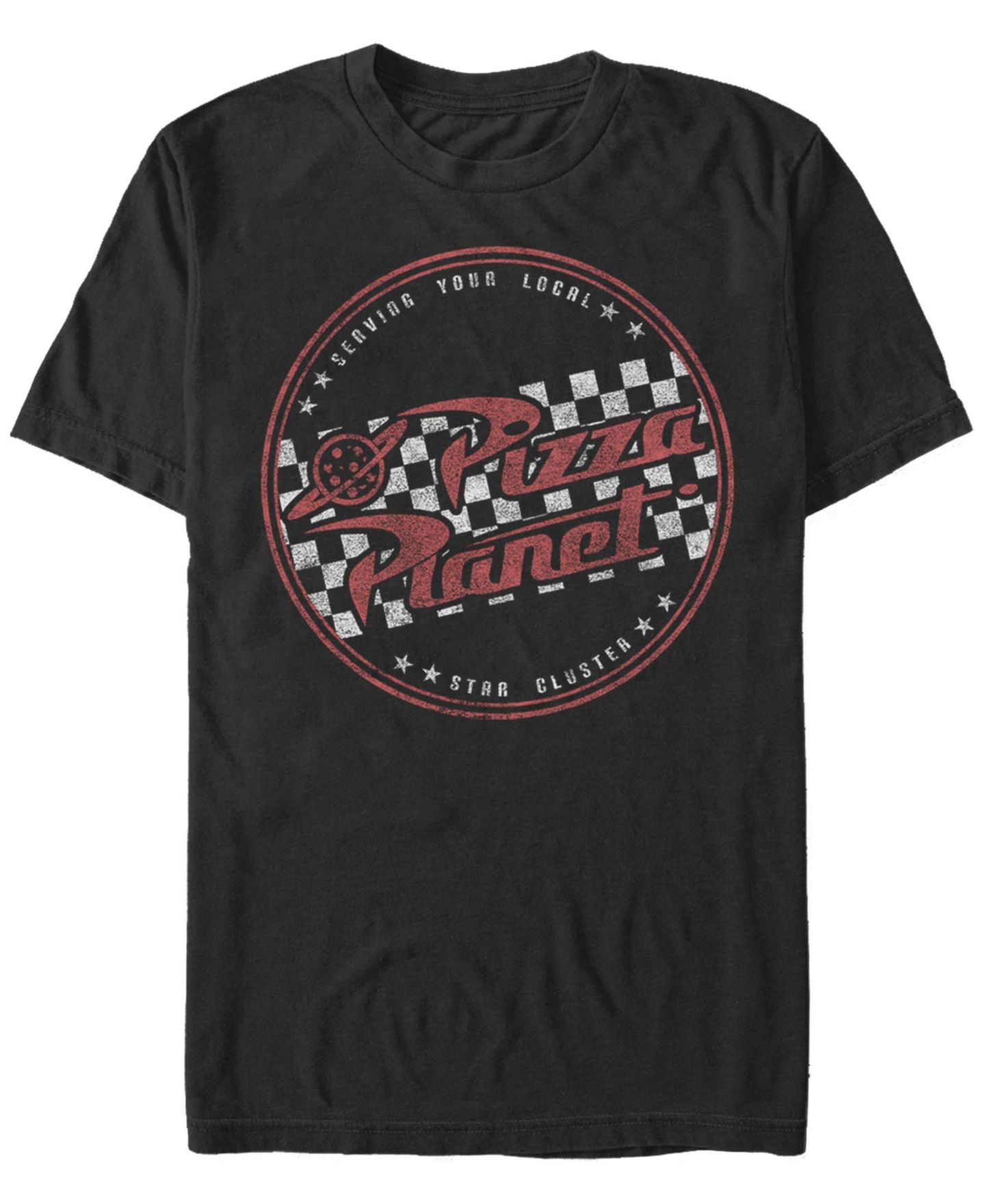 Мужская футболка Fifth Sun Pizza Planet Logo Short Sleeve Crew, цвет: Чёрный — фото 1
