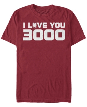 Fifth Sun Men's Iron Man Love Short Sleeve Crew T-shirt