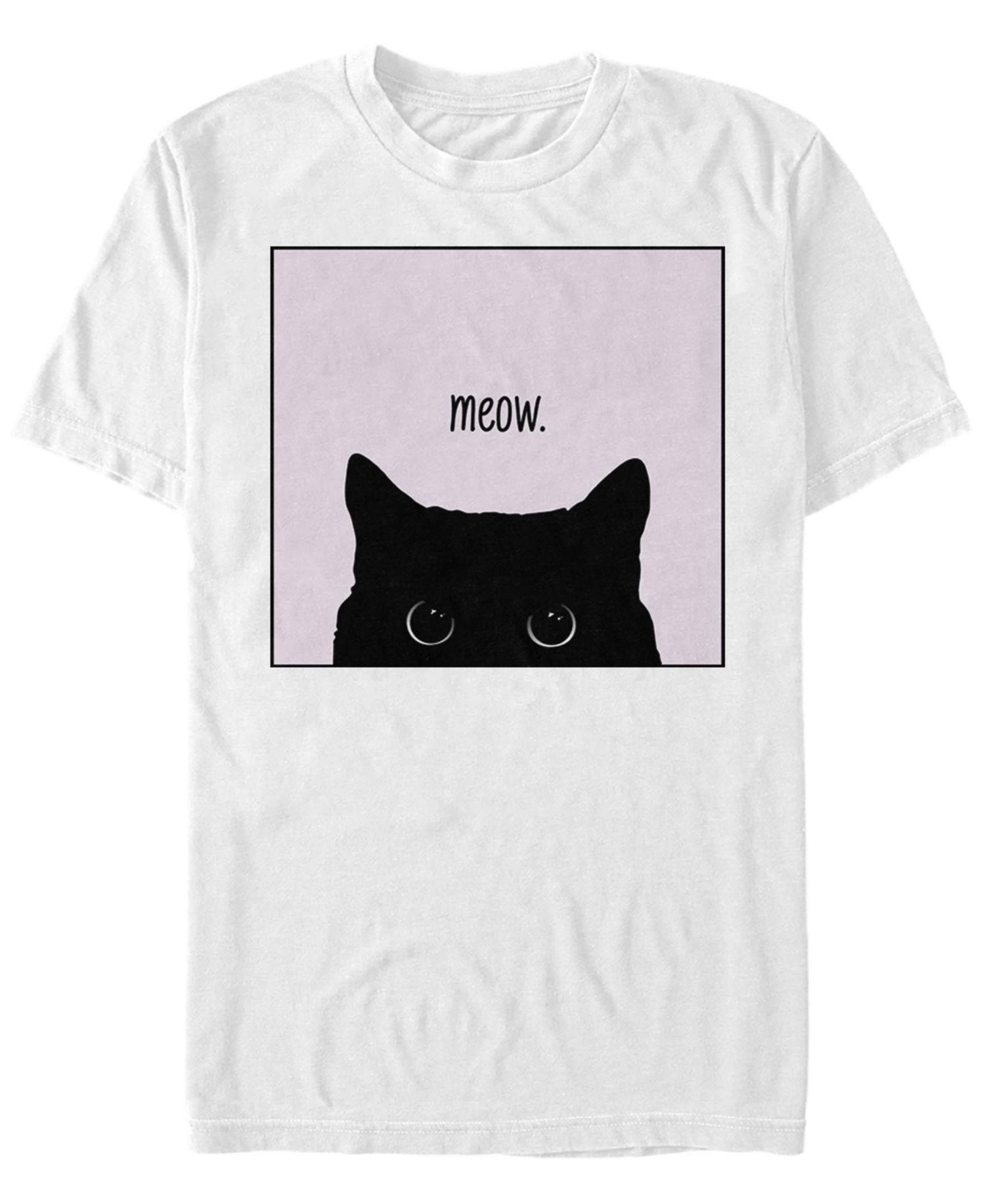 Men's Peeking Cat Short Sleeve Crew T-shirt