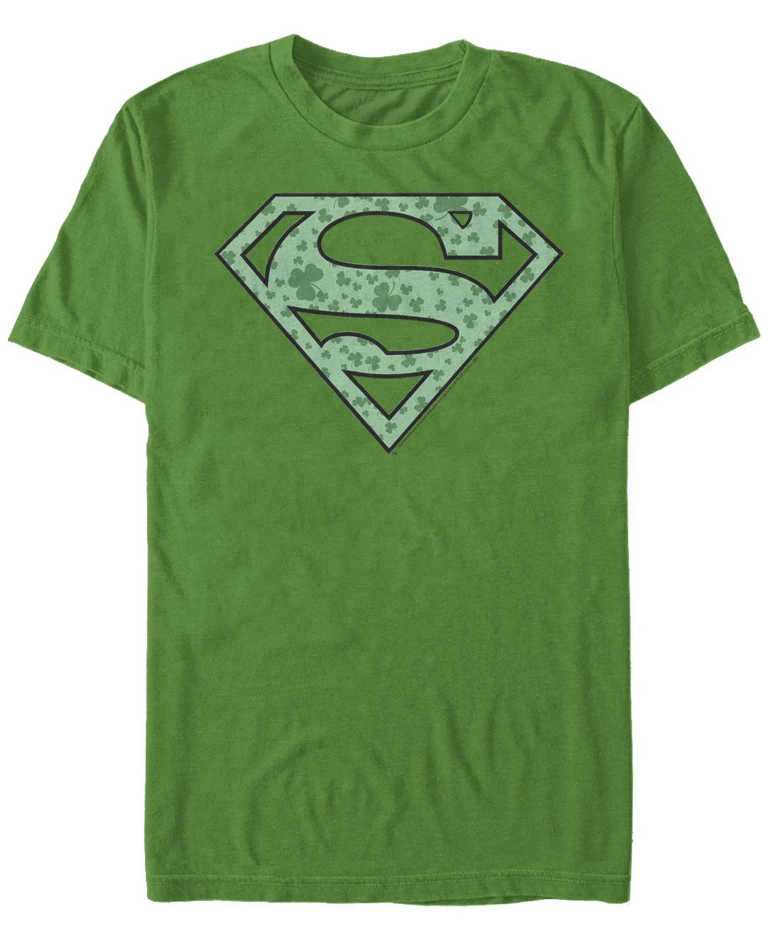 Men's Superman Shamrock Short Sleeve Crew T-shirt