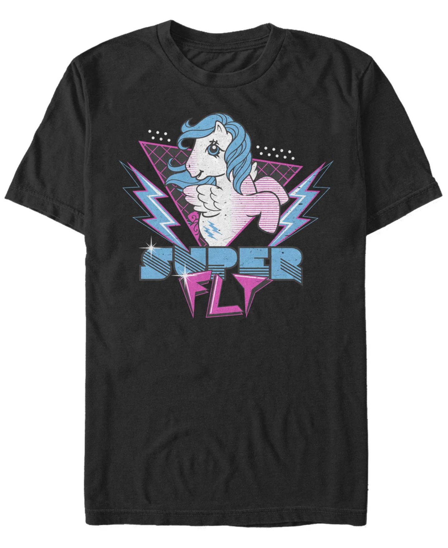 Мужская футболка Fifth Sun Super Fly Pony Short Sleeve Crew, цвет: Чёрный — фото 1