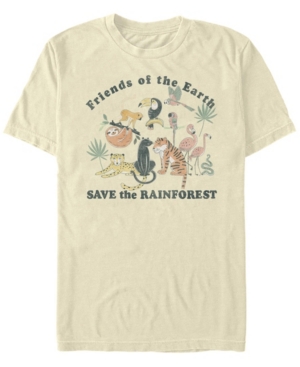 Fifth Sun Men's Save The Rainforest Short Sleeve Crew T-shirt In Natural