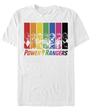 Fifth Sun Men's Rainbow Rangers Short Sleeve Crew T-shirt In White