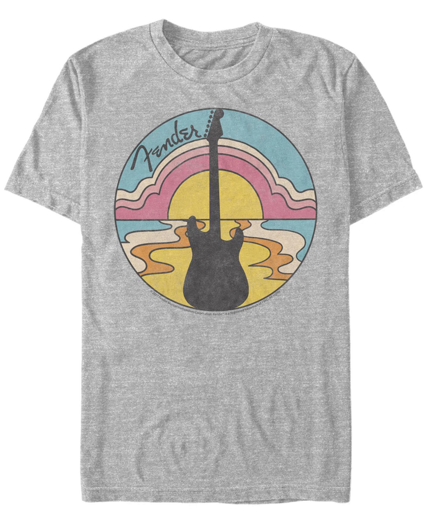 Мужская футболка Fifth Sun 70's Short Sleeve Fender Crew, цвет: Меланжевый — фото 1