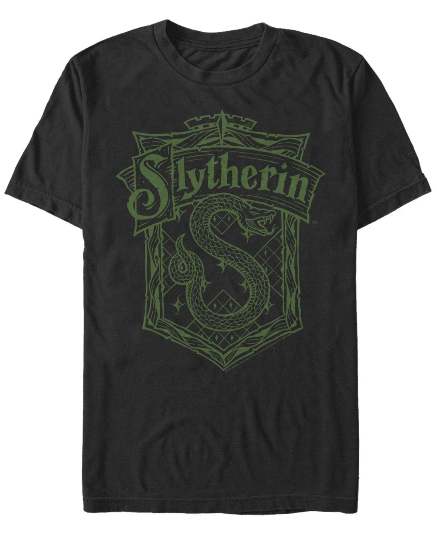 Мужская футболка Fifth Sun Slytherin Crest Short Sleeve Crew, цвет: Чёрный — фото 1