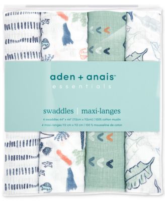 Baby Boys Printed Muslin Swaddles, Pack of 4