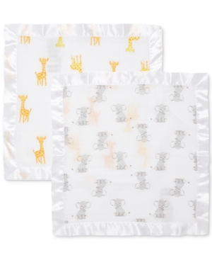Aden By Aden + Anais Baby Boys & Girls 2-pack Cotton Muslin Security Blankets In Safari