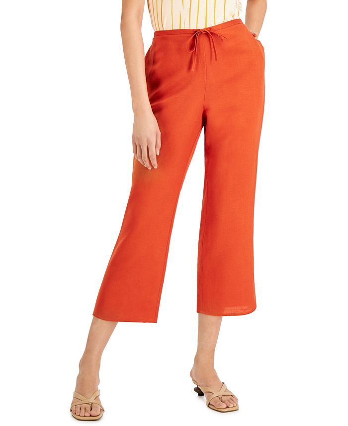Alfani Drawstring Cropped Pants, Created for Macy's & Reviews - Pants ...