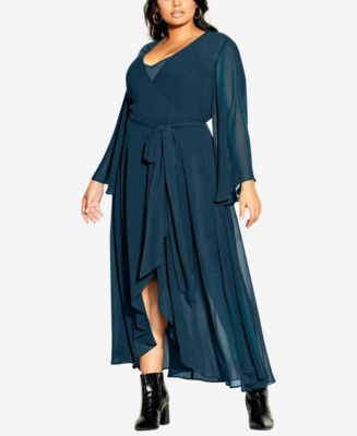 City Chic Plus Size Fleetwood Maxi Dress - Macy's