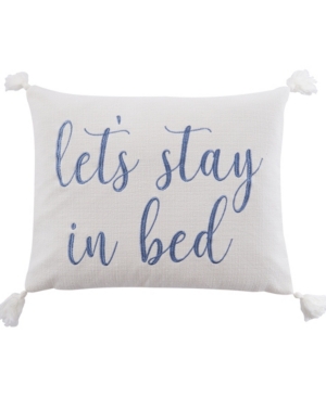Levtex Bennett Stay In Bed Decorative Pillow, 14" X 18" In White