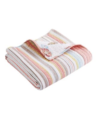 Brighton Coral Quilted Throw, 50" x 60"