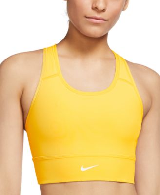 nike sports bra yellow