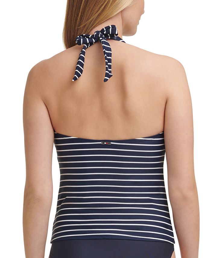Tommy Hilfiger Striped Halter Tankini Top & Reviews - Swimsuits & Cover ...