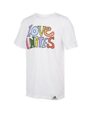adidas Big Boys Short Sleeve Love Unites Tee