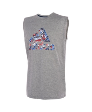 adidas Big Boys Sleeveless Cotton Heather Tee