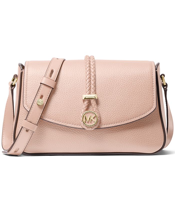 Michael Kors Lea Medium Leather Flap Messenger Bag Macy's