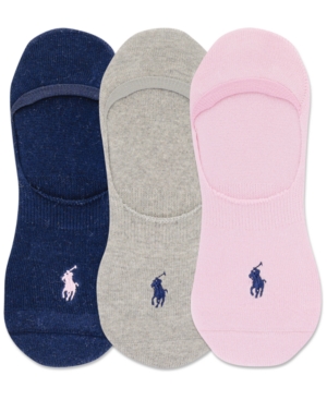 Polo Ralph Lauren Men's 3-Pk Sneaker Liner Socks