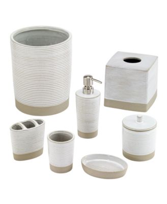 Drift Lines Textured Ribbed Ceramic Tumbler