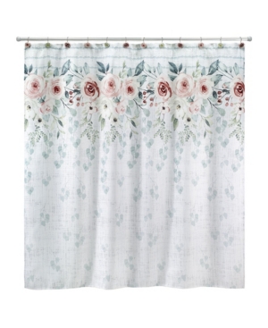 Avanti Spring Garden Peony Printed Shower Curtain, 72" X 72" In Multi