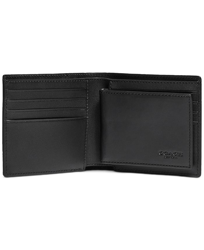 COACH Men's 3-in-1 Colorblocked Leather Wallet - Macy's