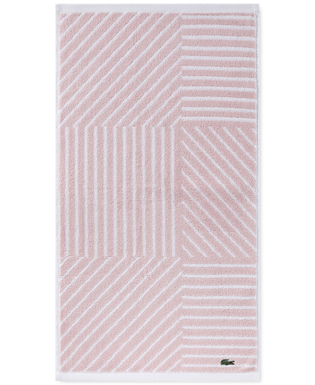 Lacoste Home Guethary Hand Towel, 16" X 30" In Blossom
