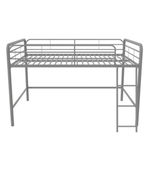 Atwater Living Cora Junior Full Metal Loft Bed In Silver