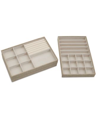 Stackable Jewelry Trays, Set of 3