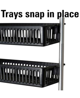 Over the Door Storage Rack, 6 Basket Door Organizer, Great for Use in Pantry as Spice Rack