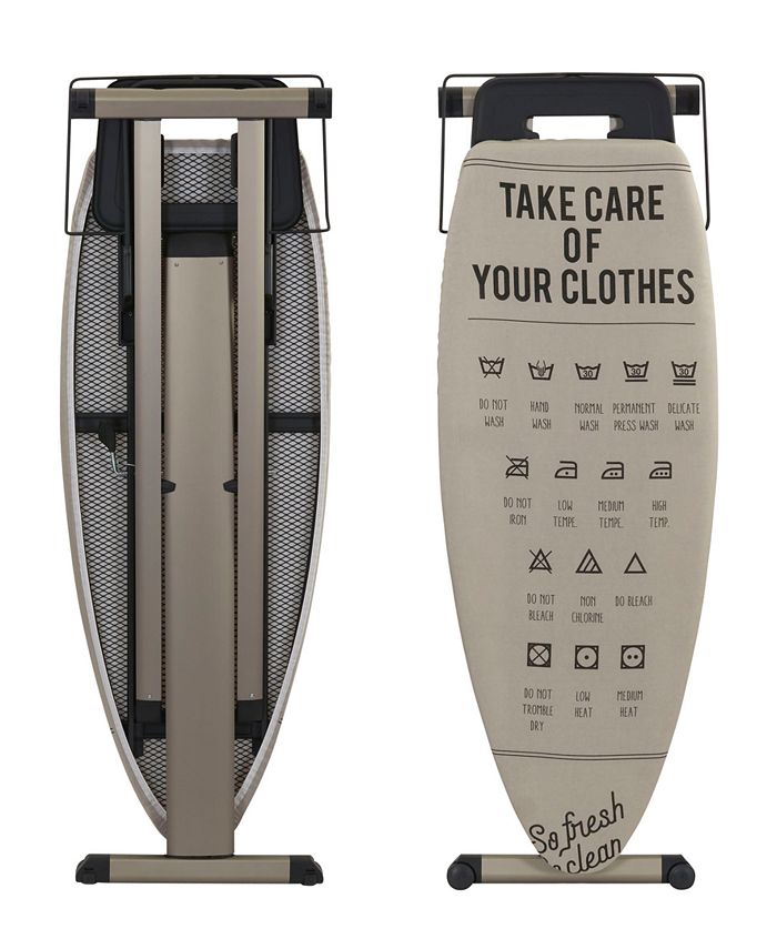 Household Essentials European Ironing Board with Retractable Iron Rest