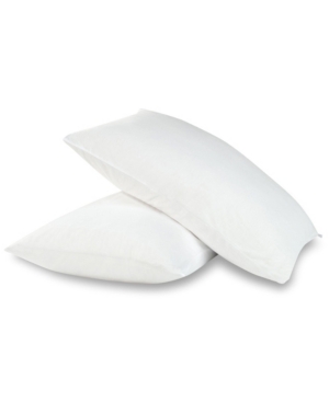 All-in-one Cooling Rayon From Bamboo Pillow Protector 2-pack, Standard/queen In White
