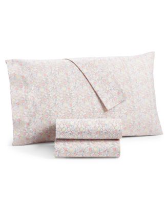 Martha Stewart Collection - 200-Thread Count 4-Pc. Printed Full Sheet Set