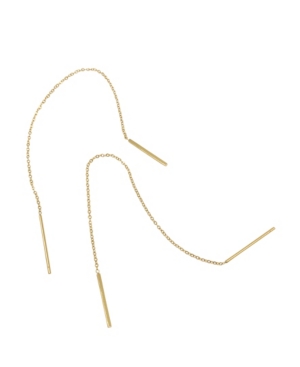 Shop Adornia Threader Earrings In Yellow Gold-tone