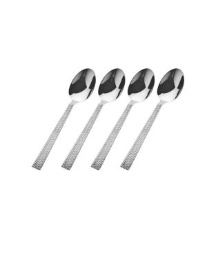 Godinger Harringtonm Pattern Set Of Four Appetizer Spoons In Silver