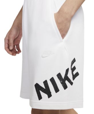Nike - Men's Sportswear Club Standard-Fit Tape Logo-Print French Terry Shorts
