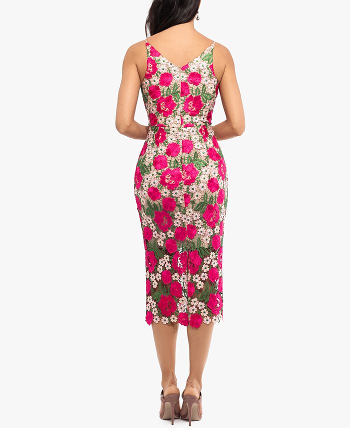 xscape floral lace gown