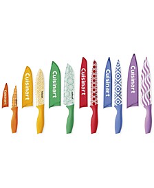 Advantage 12-Pc. Printed & Color-Coded Knife Set with Blade Guards