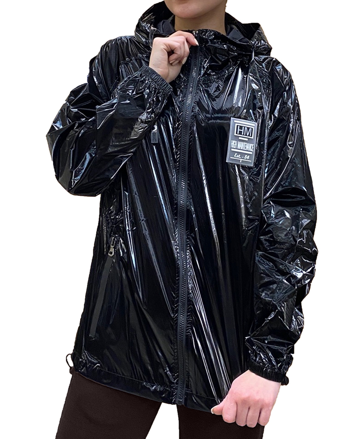 Women's Fashion Hooded Zip-Up Windbreaker - White